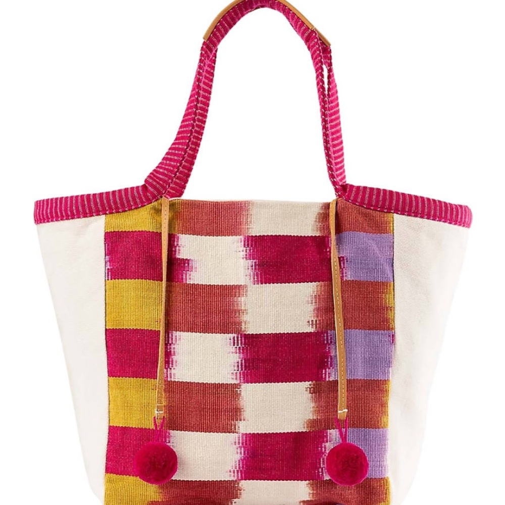 Mercado Global Rosa Tote & Cristina Cosmetic Pouch in Raspberry Paleta - Picture 3 of 16